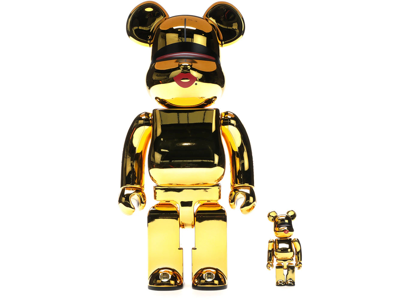 Bearbrick x Tyga x Hajime Sorayama 100% & 400% Set-Gold
