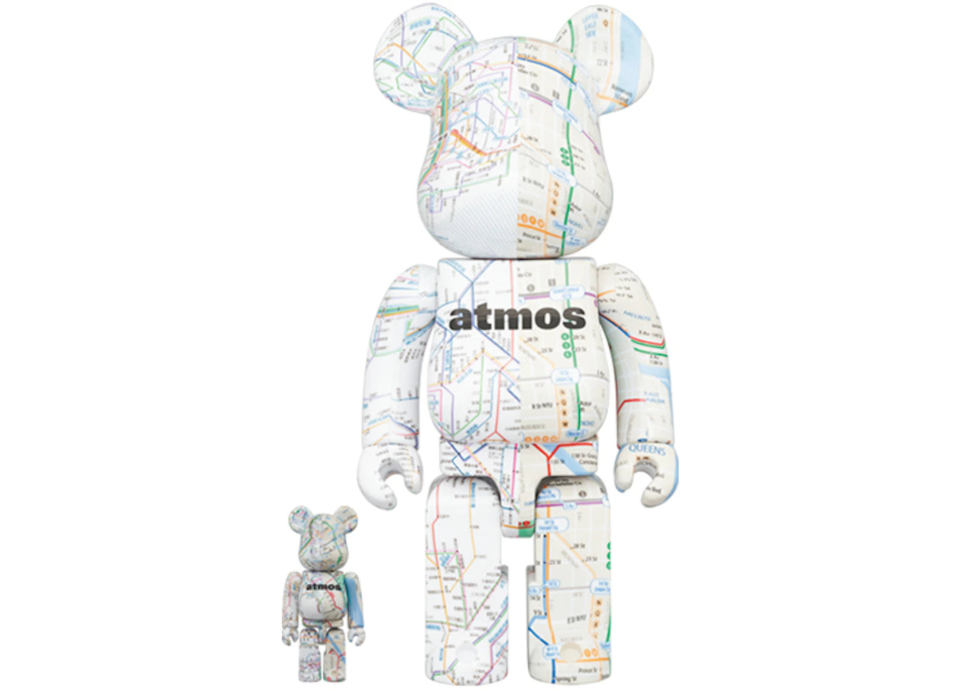 Bearbrick x atmos Subway 100% & 400% Set-