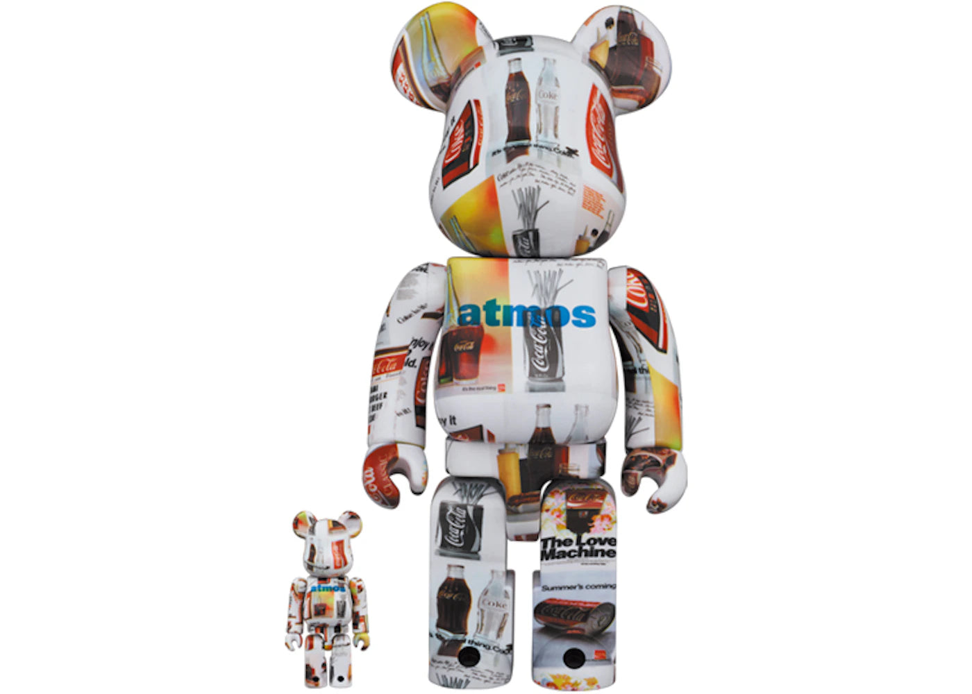 Bearbrick x atmos x Coca-Cola Type-5 100% & 400% Set-Multi