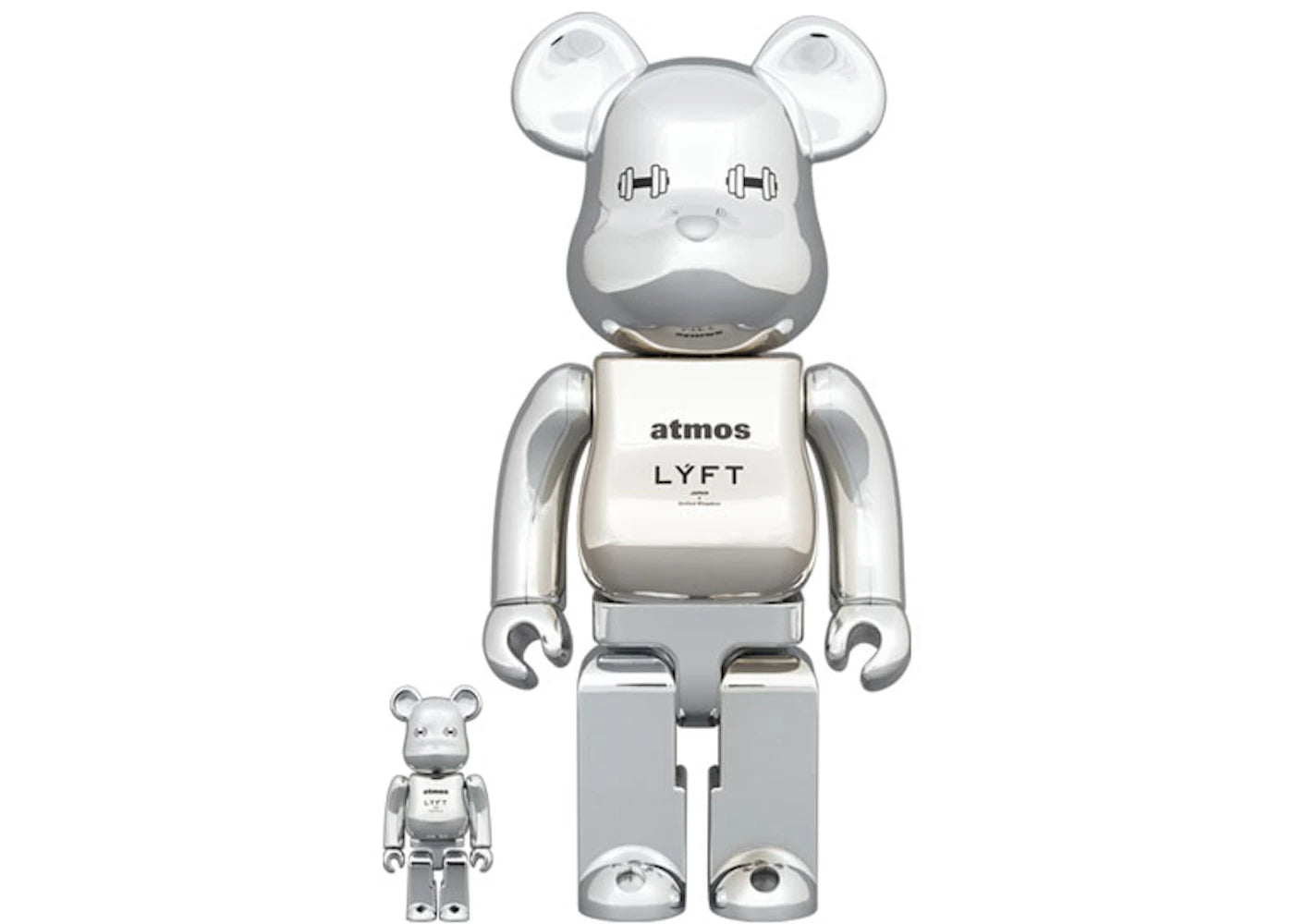 Bearbrick x atmos x LYFT 100% & 400% Set-