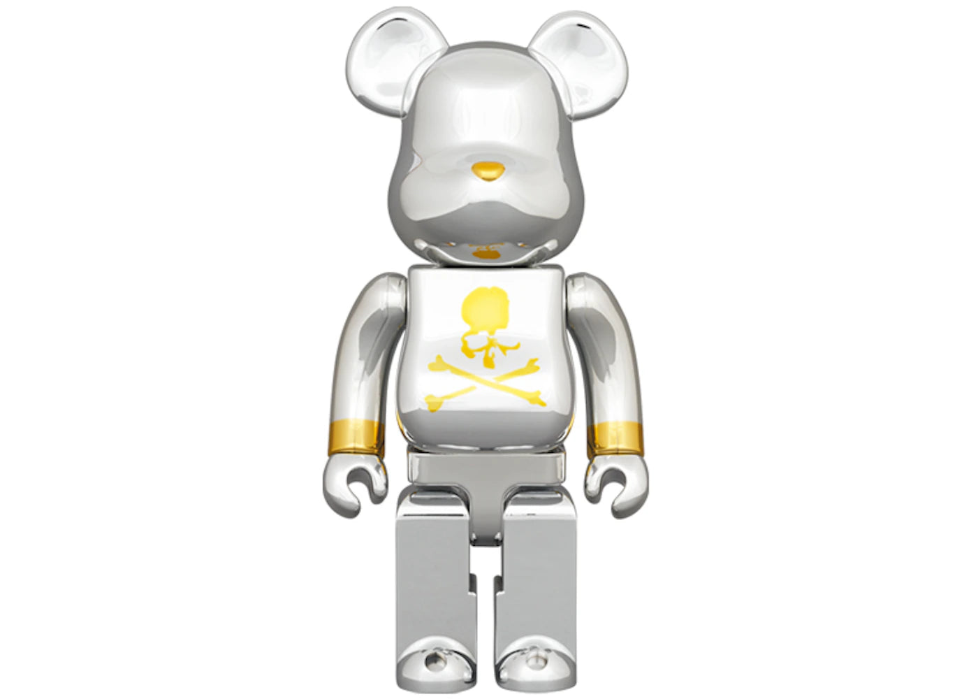 Bearbrick x mastermind JAPAN 1000%-Silver