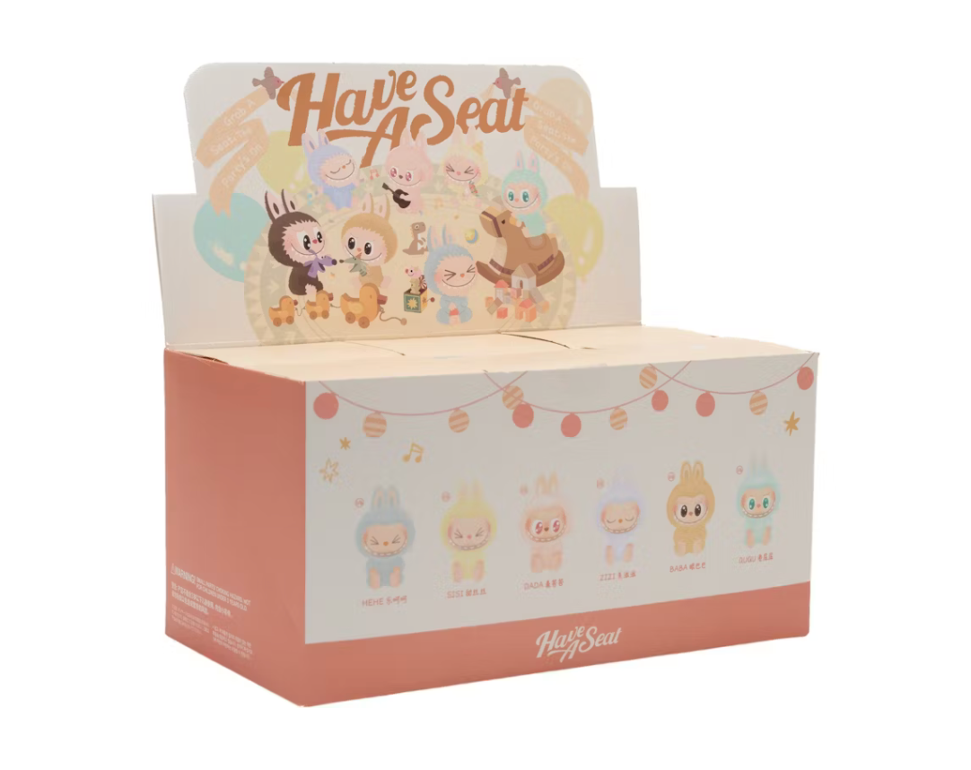 Pop Mart Labubu The Monsters Have a Seat Vinyl Plush Sealed Case (6 Blind Boxes)