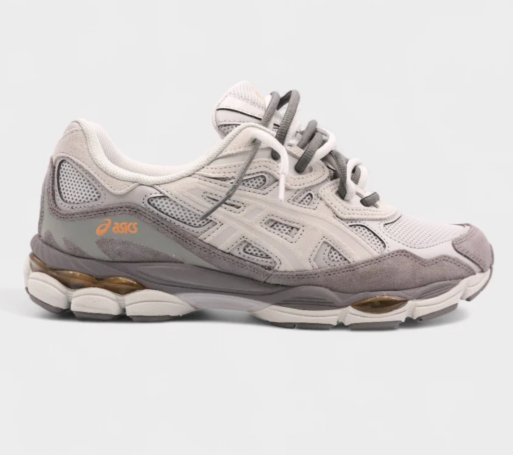 ASICS Gel-NYC Cloud Grey Cement Grey Double Laces