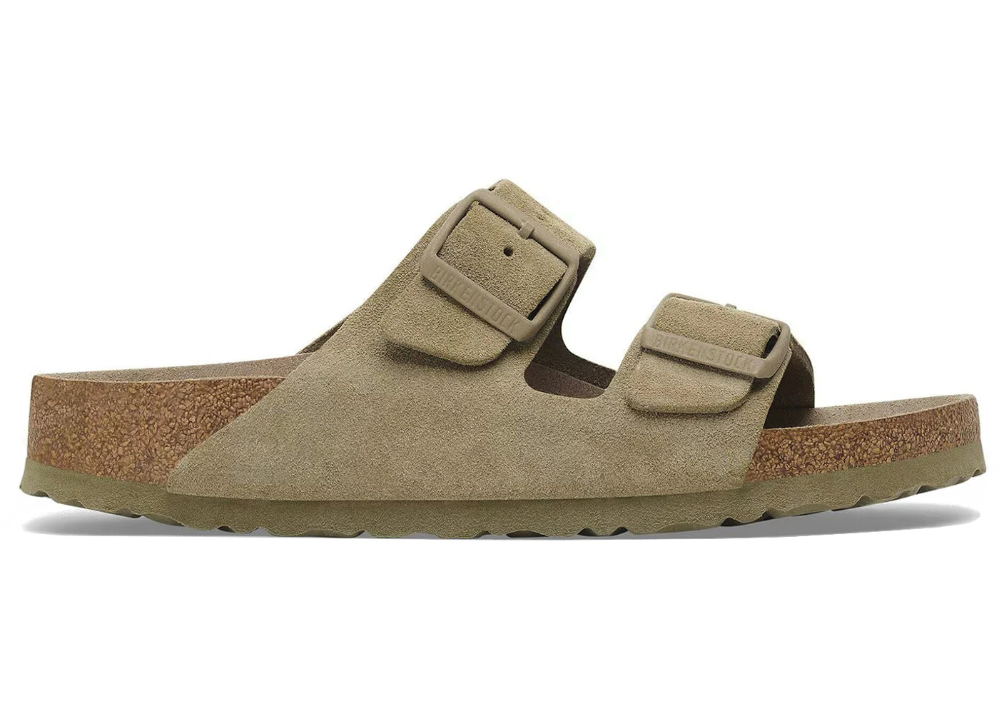 Birkenstock Arizona Soft Footbed Suede-Faded Khaki