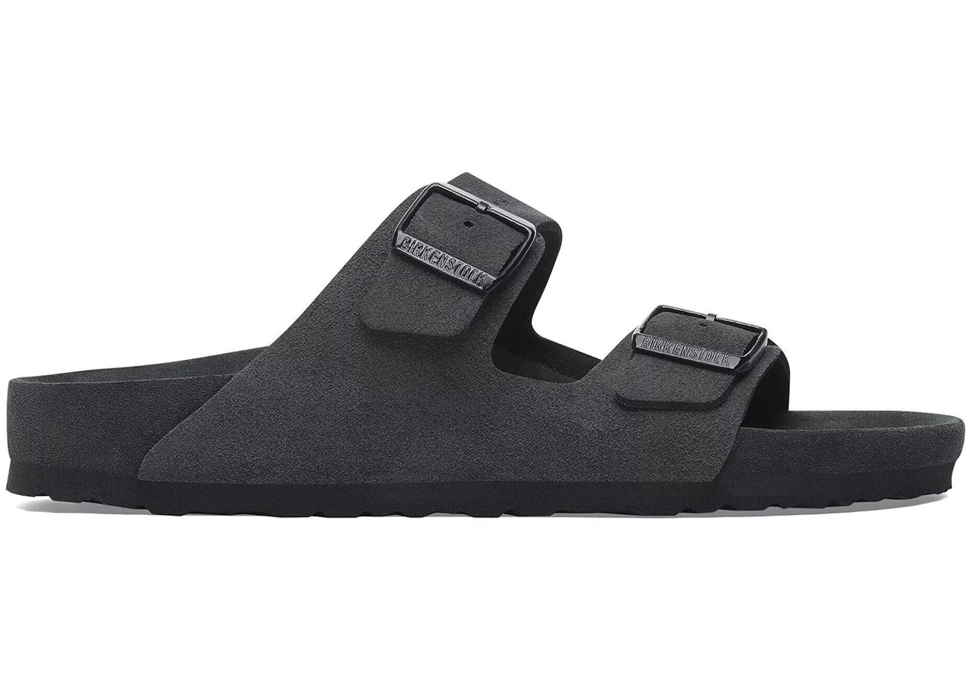 Birkenstock Arizona Suede Leather-Charcoal