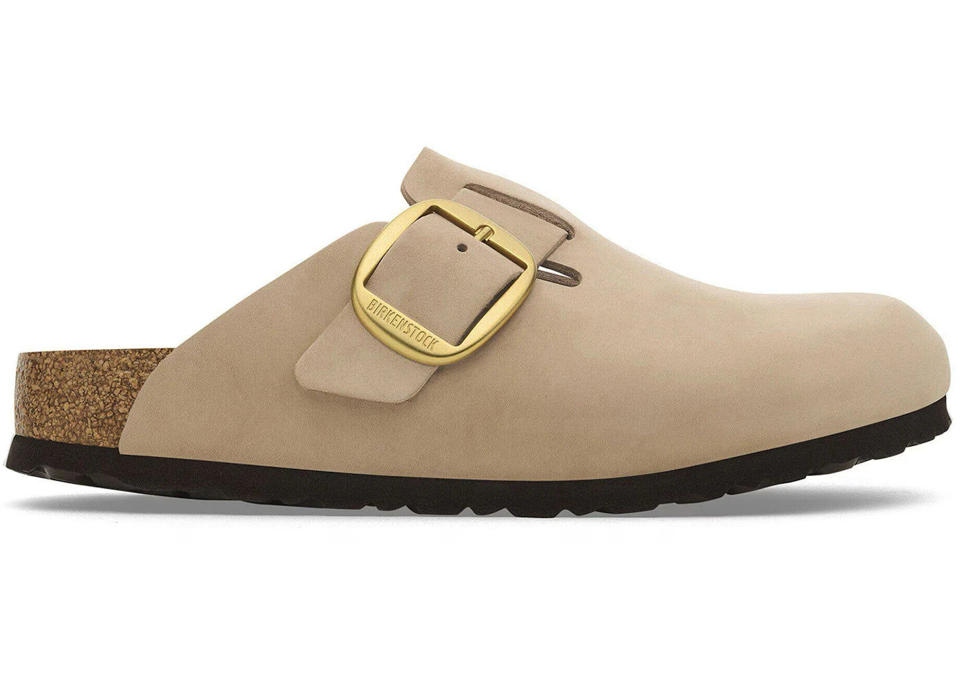 Birkenstock Boston Big Buckle-Nubuck Sandcastle