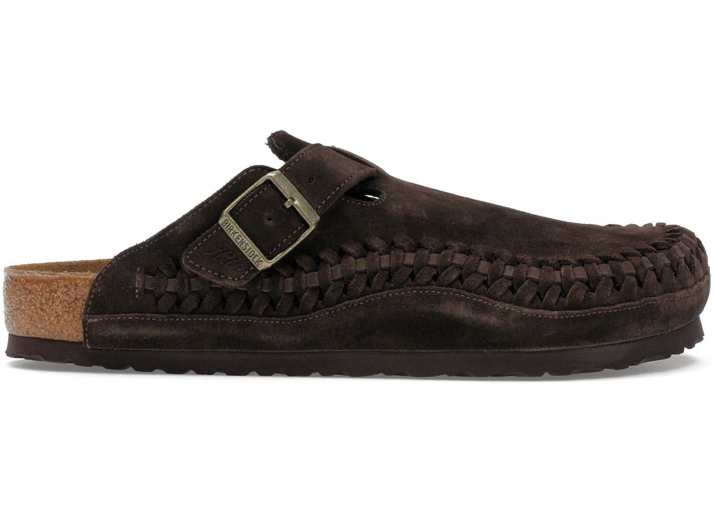Birkenstock Boston Braided Suede-Kith Mocca