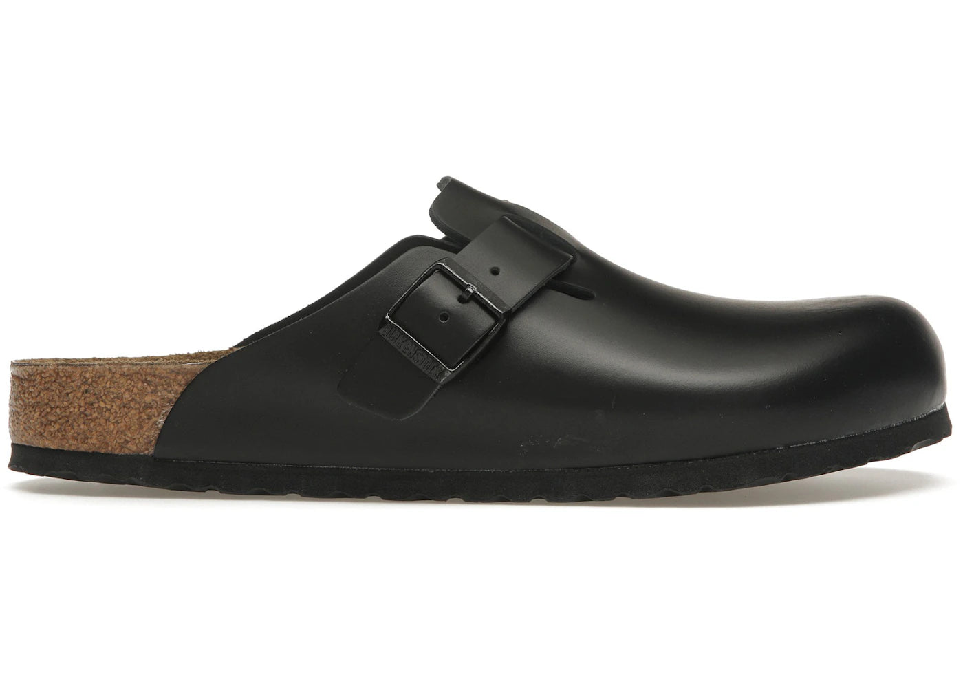 Birkenstock Boston Natural Leather-Black