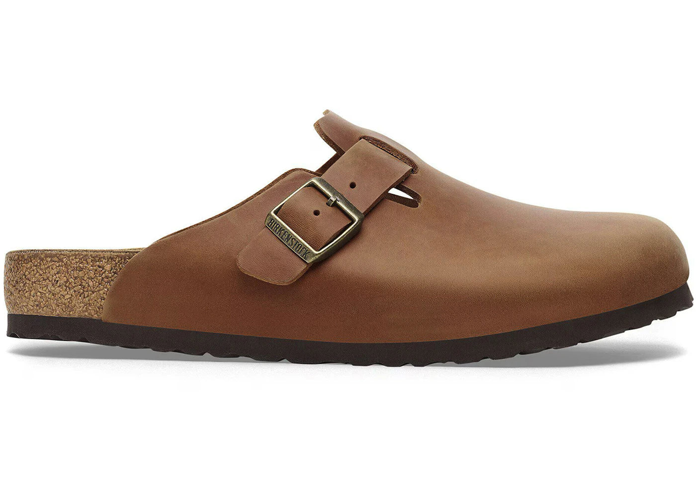 Birkenstock Boston Oiled Leather-Cognac