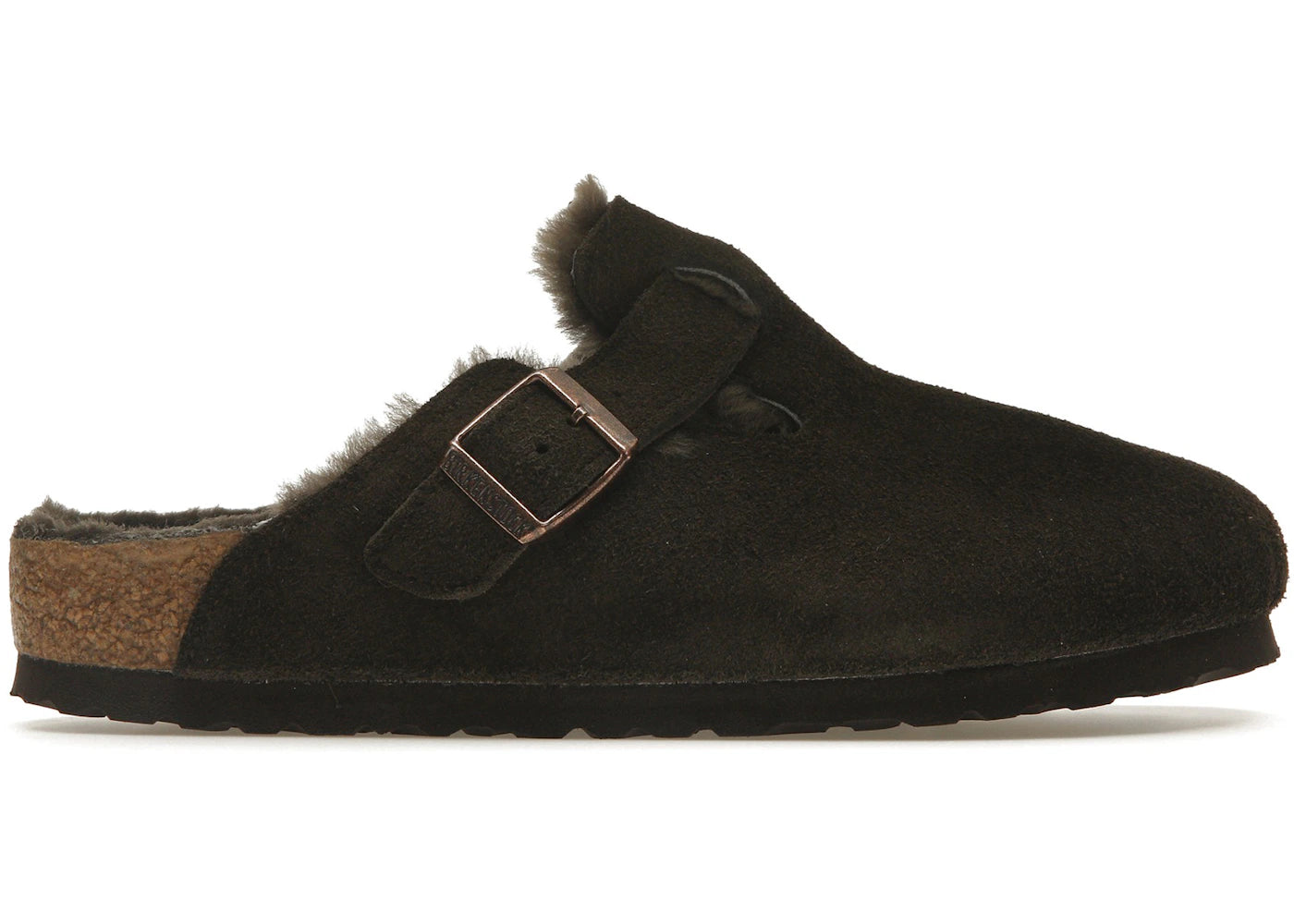Birkenstock Boston Shearling-Suede Mocha