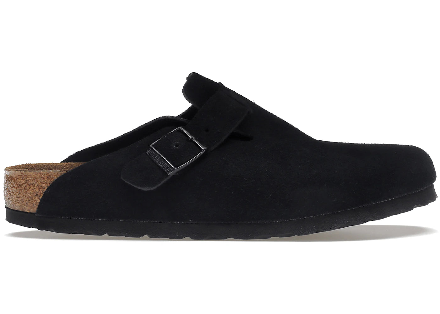 Birkenstock Boston Soft Footbed-Suede Black