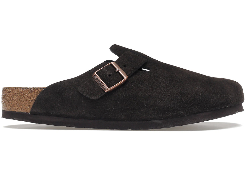 Birkenstock Boston Soft Footbed Suede Mocca - main view