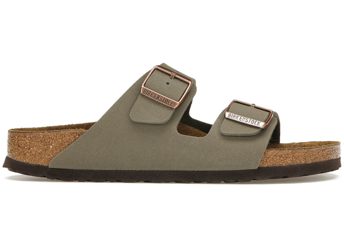 Birkenstock Arizona Birkibuc Stone - main view