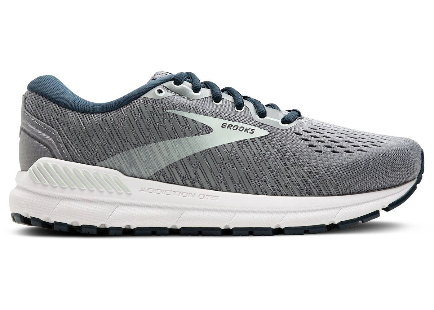 Brooks Addiction GTS 15 Grey Navy Aqua