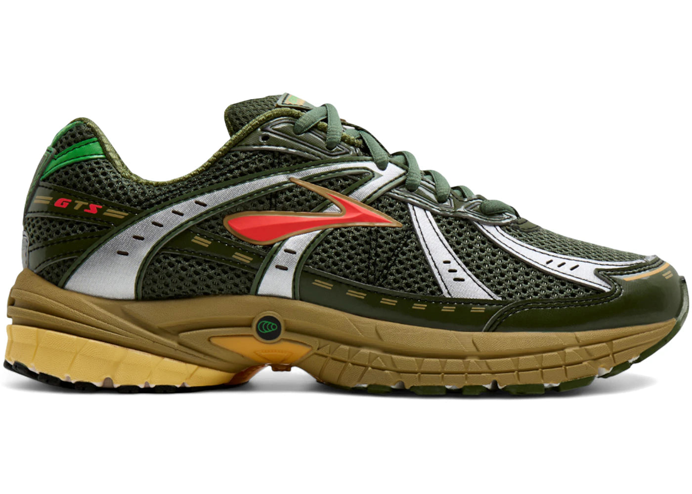 Brooks Adrenaline GTS 10 Forest Green Red