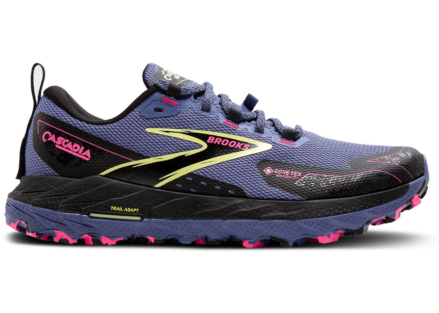 Brooks Cascadia 18 Gore-Tex Grey Blue Black Pink