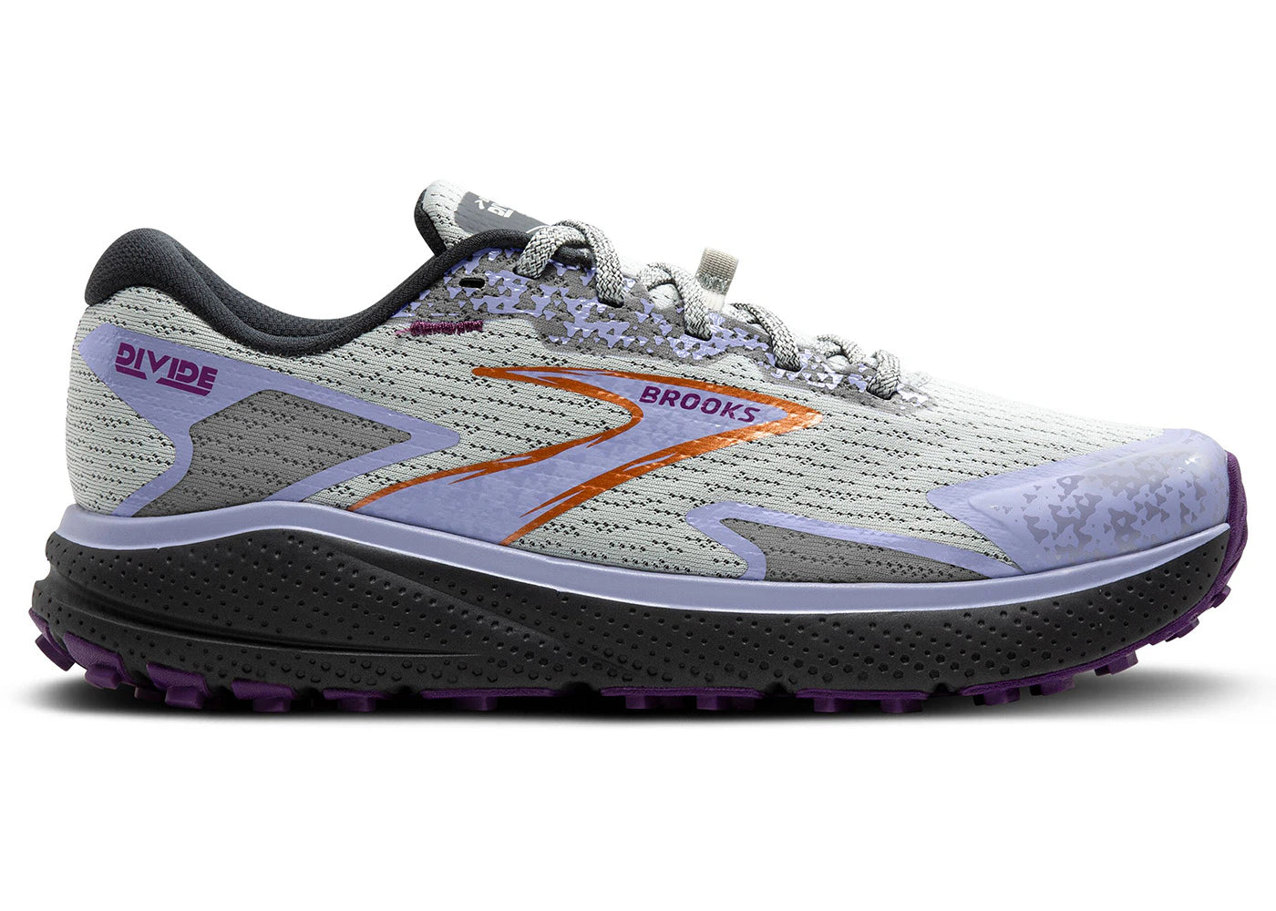Brooks Divide 5 Mercury Ebony Sweet Lavender
