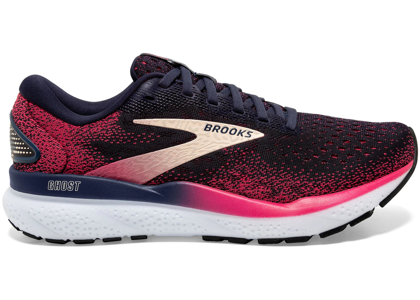 Brooks Ghost 16 Peacoat Raspberry Apricot