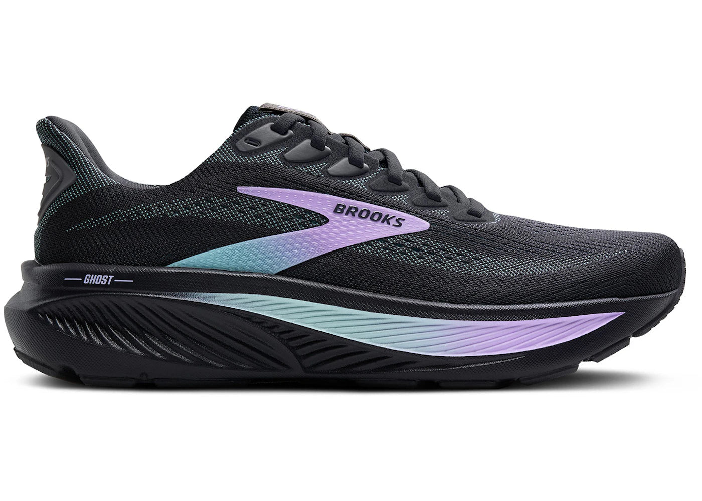 Brooks Ghost 17 Grey Clearwater Purple