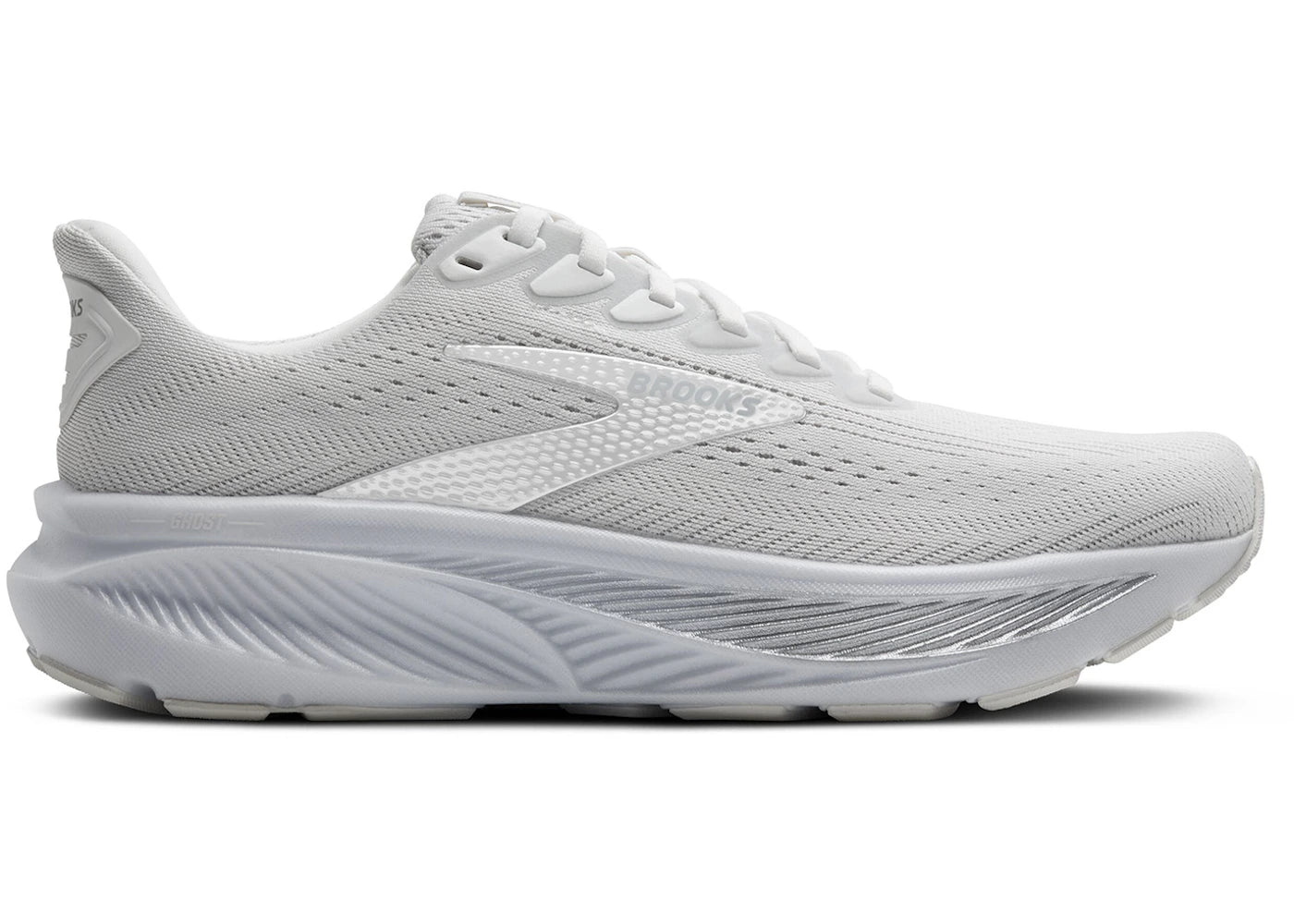 Brooks Ghost 17 White Grey