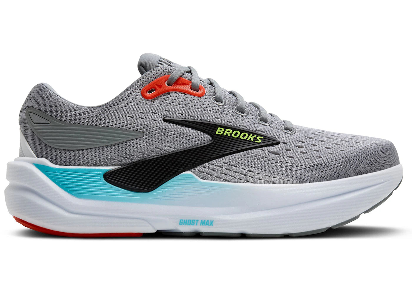 Brooks Ghost Max 3 Primer Grey Antarctica Red