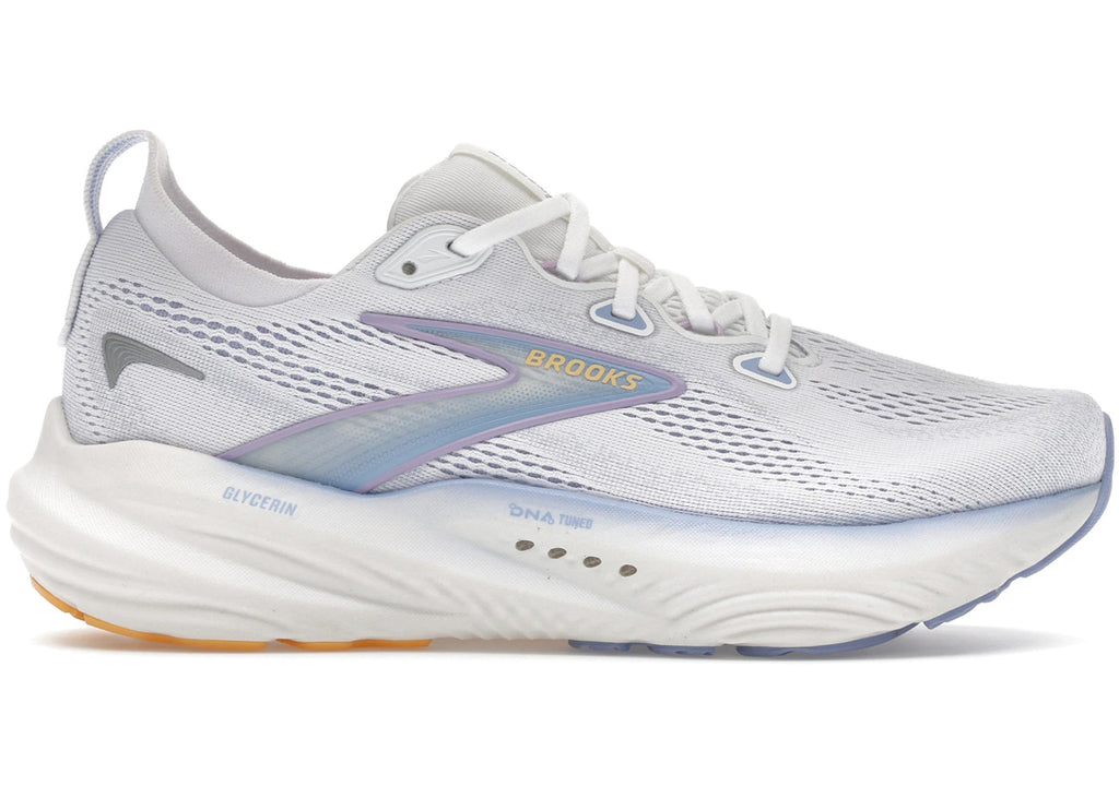 Brooks Glycerin 22 White Blue Heron Apricot
