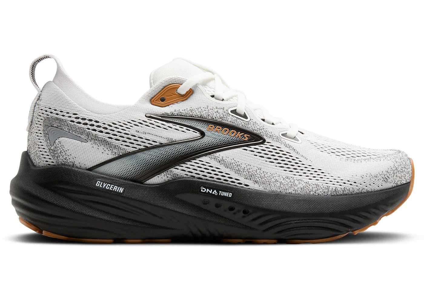 Brooks Glycerin 22 White Grey Black Gum