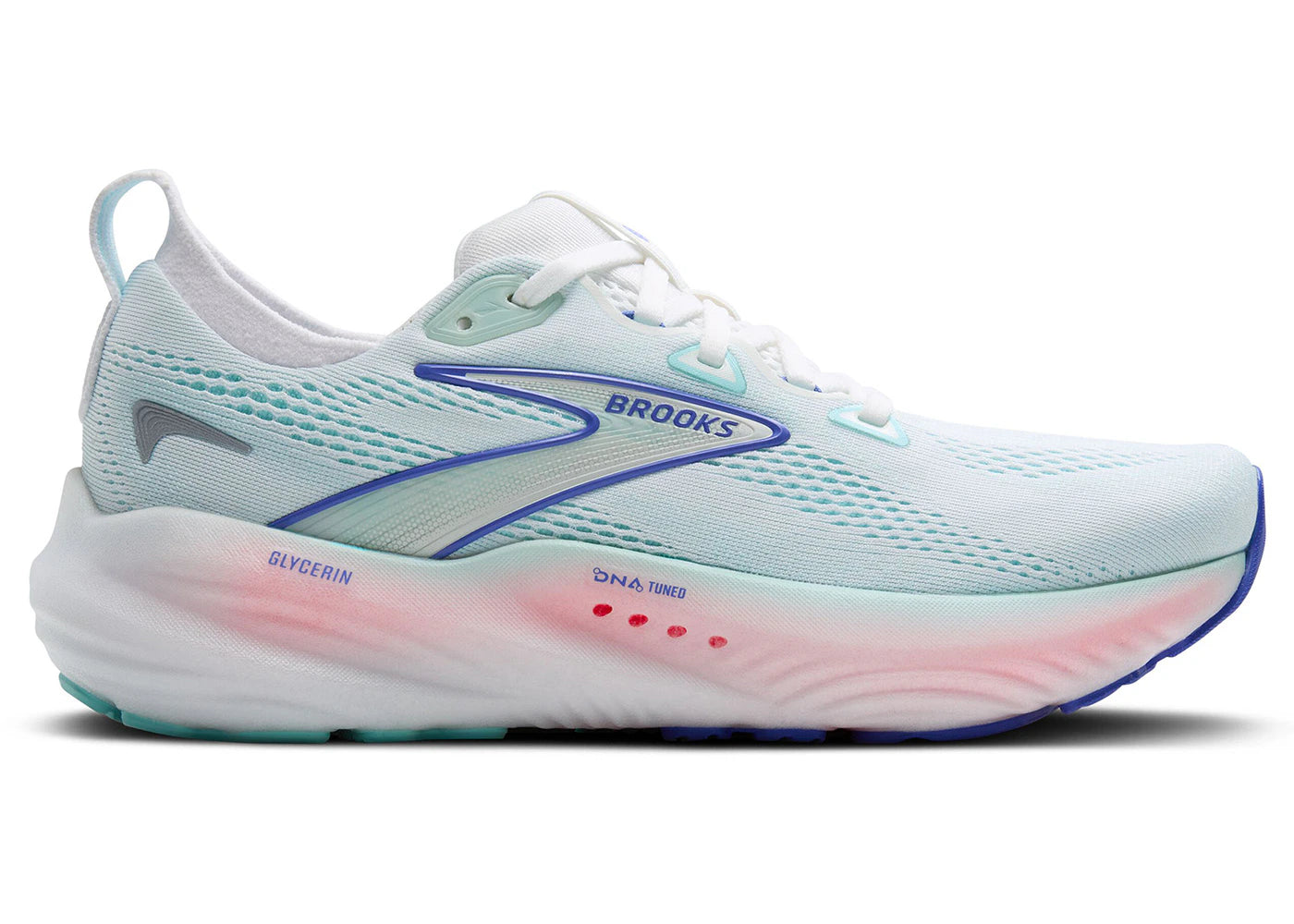 Brooks Glycerin 22 White Limpet Shell Amparo Blue