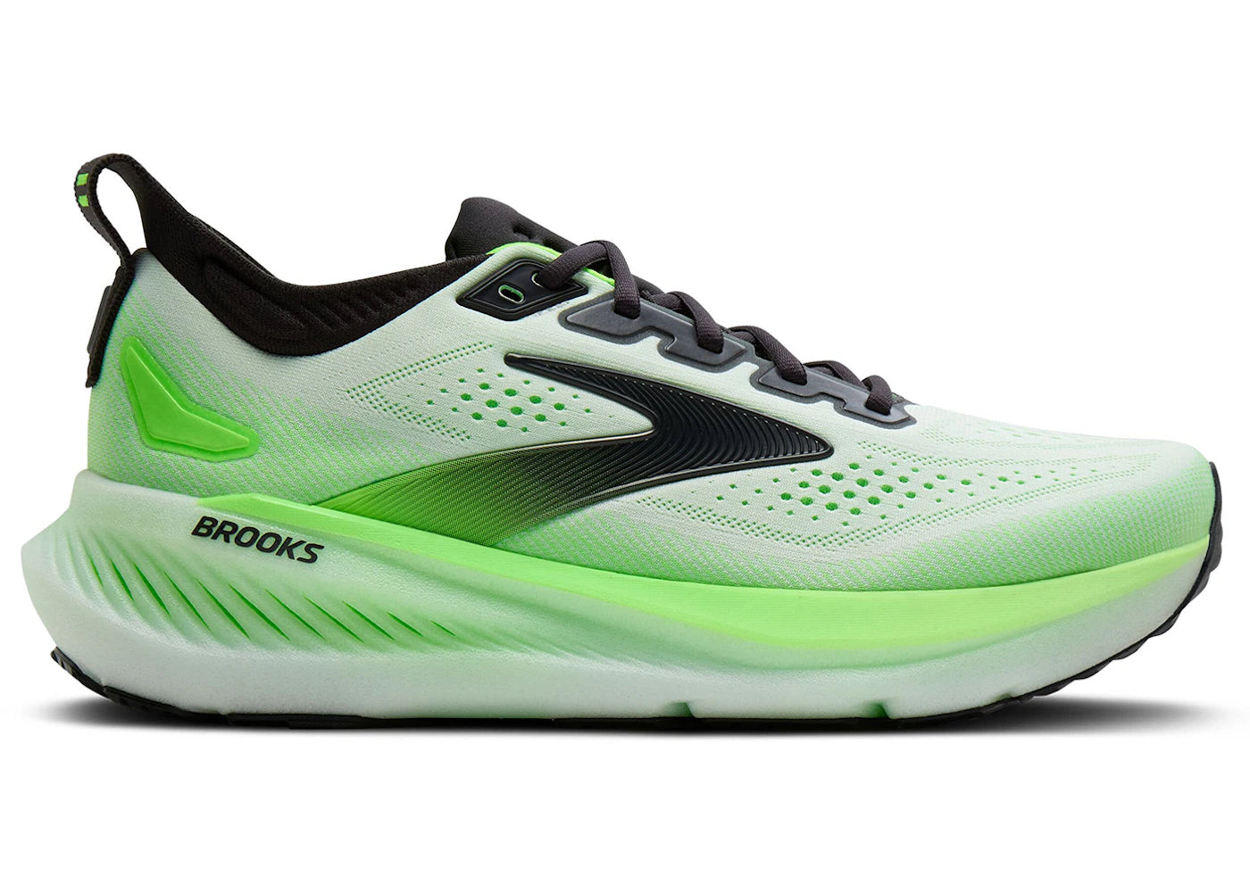 Brooks Glycerin 23 White Phantom Green Gecko