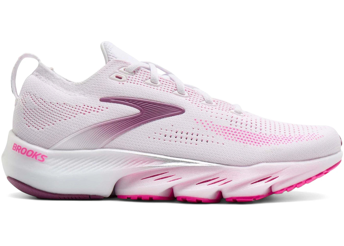 Brooks Glycerin Flex White Cyber Pink Argyle