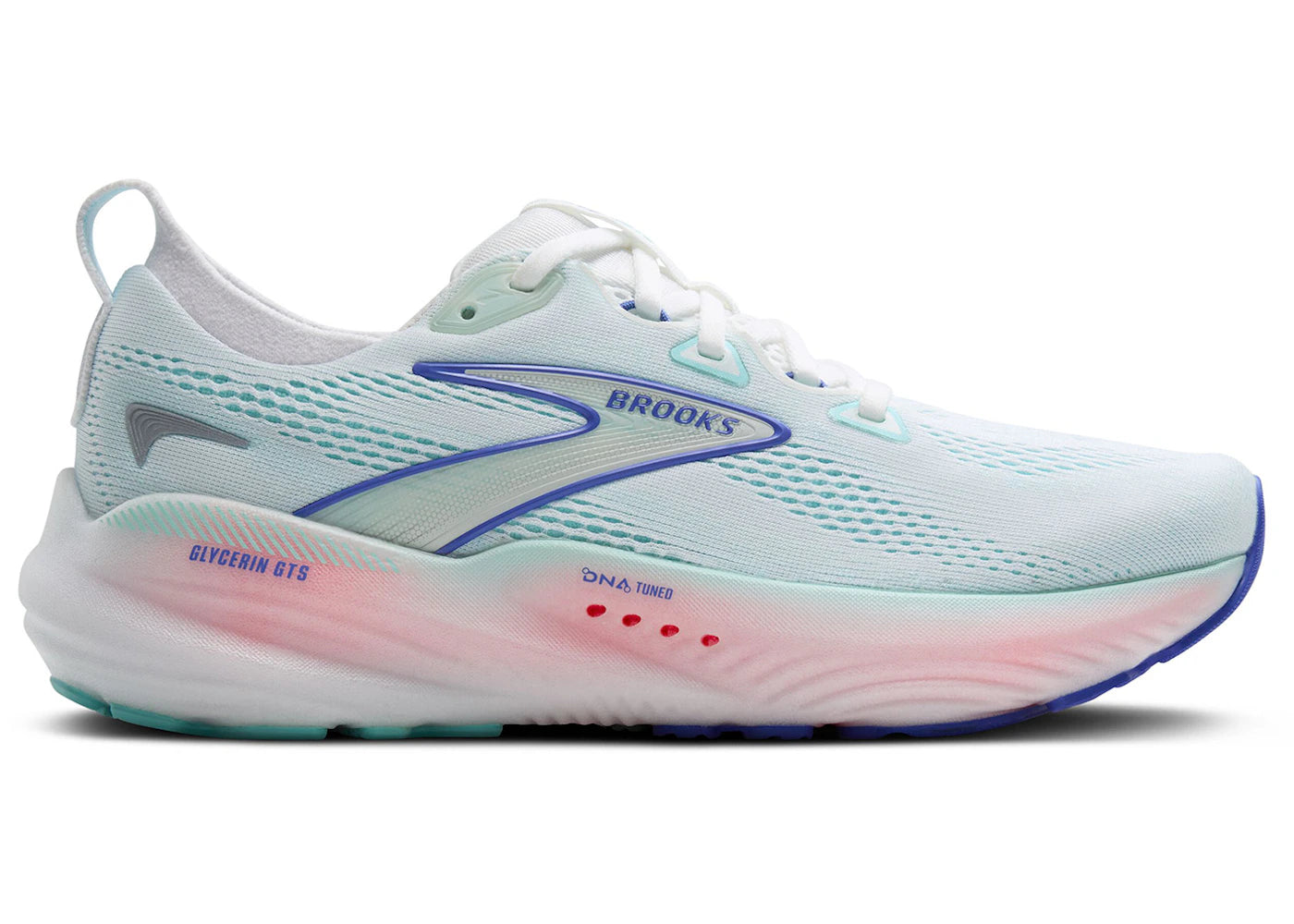 Brooks Glycerin GTS 22 White Limpet Shell Amparo Blue
