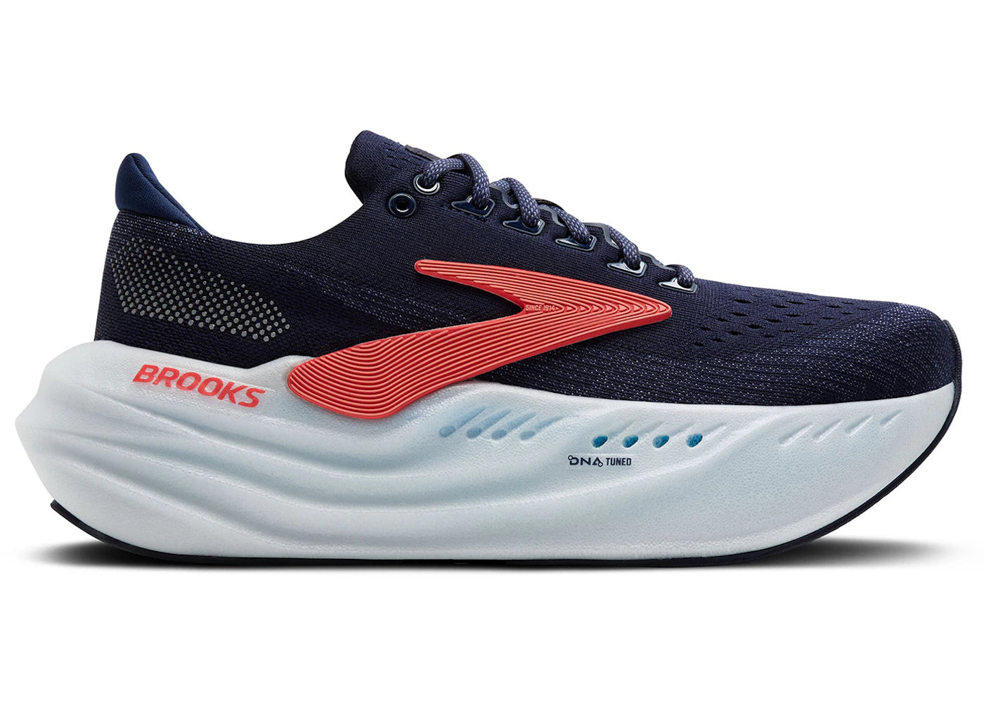 Brooks Glycerin Max Peacoat Blue Ribbon Hot Coral