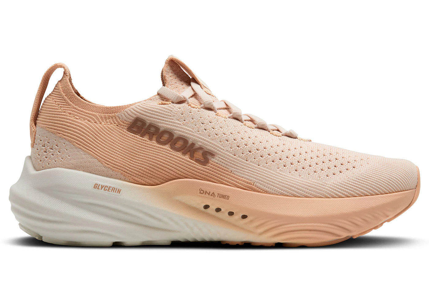 Brooks Glycerin StealthFit 22 Almond Peach Portabella