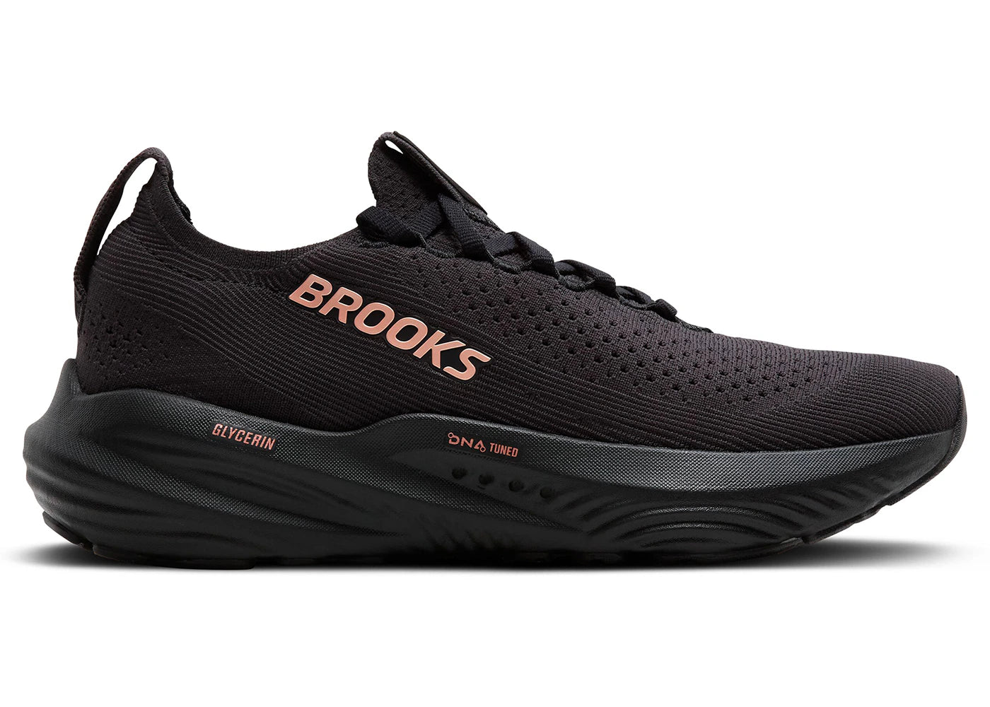 Brooks Glycerin StealthFit 22 Black Grey Rose Gold