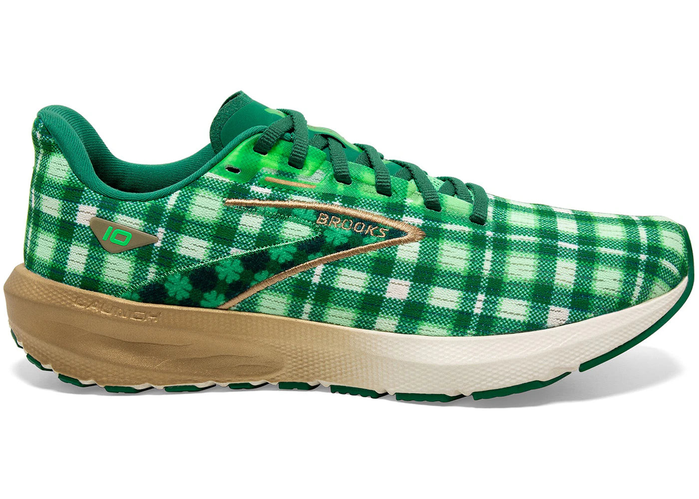 Brooks Launch 10 Toucan Verdant Vanilla