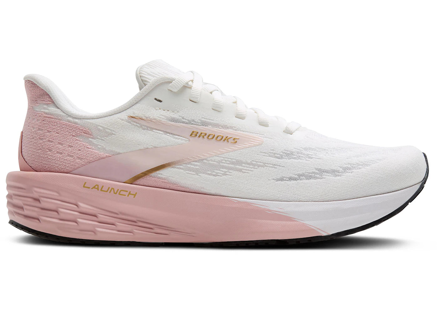 Brooks Launch 11 White Gold Pink