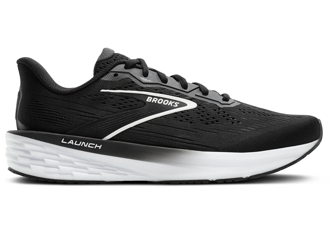 Brooks Launch 12 Black Grey White