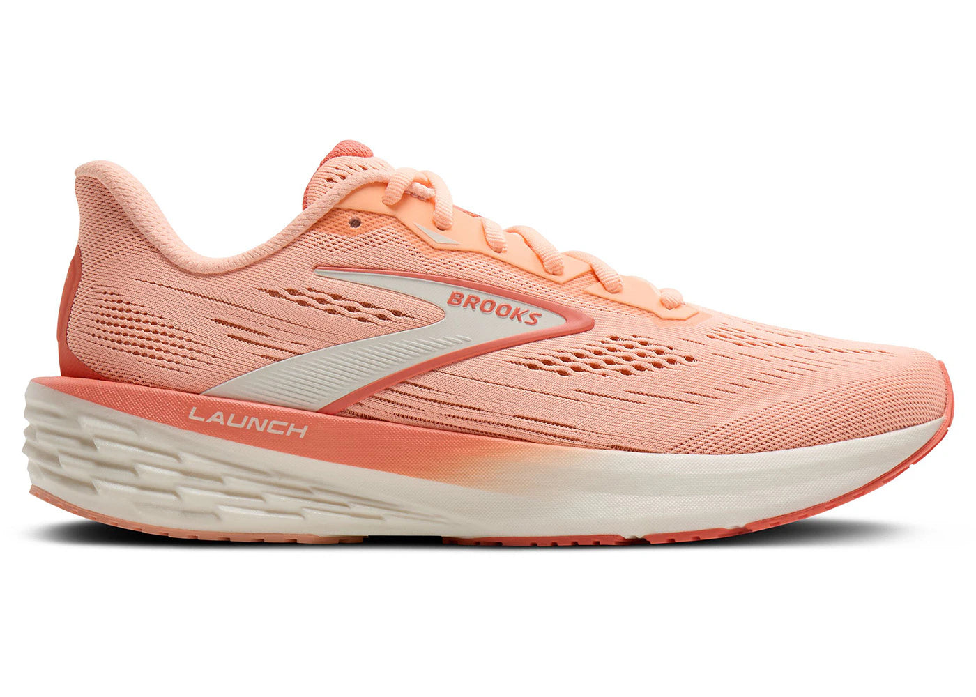 Brooks Launch 12 Peach Coconut Peach Echo