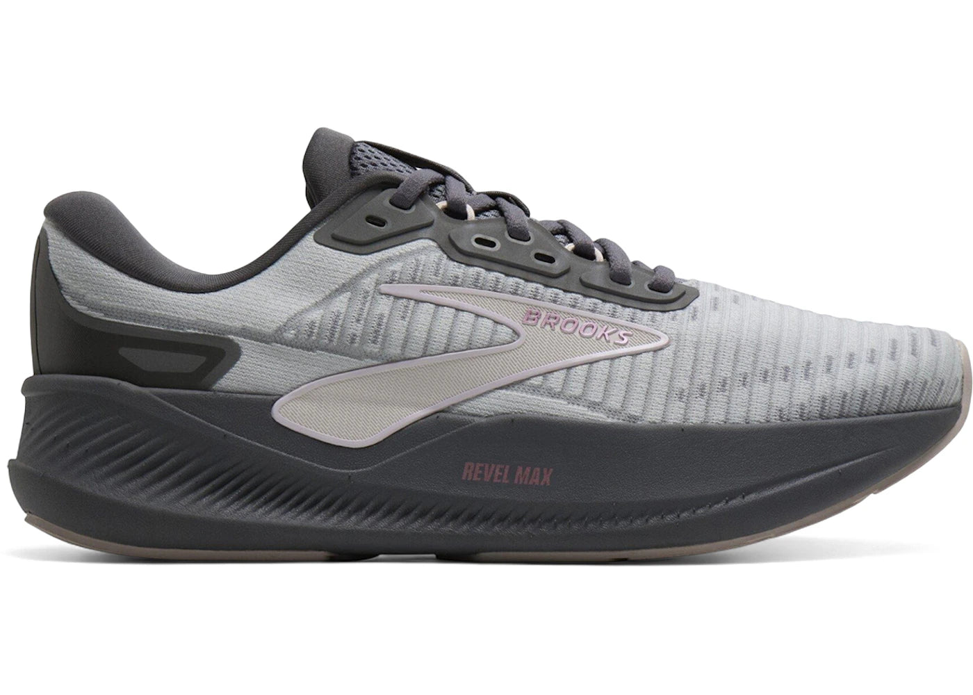 Brooks Revel Max Harbor Mist Grey Metallic