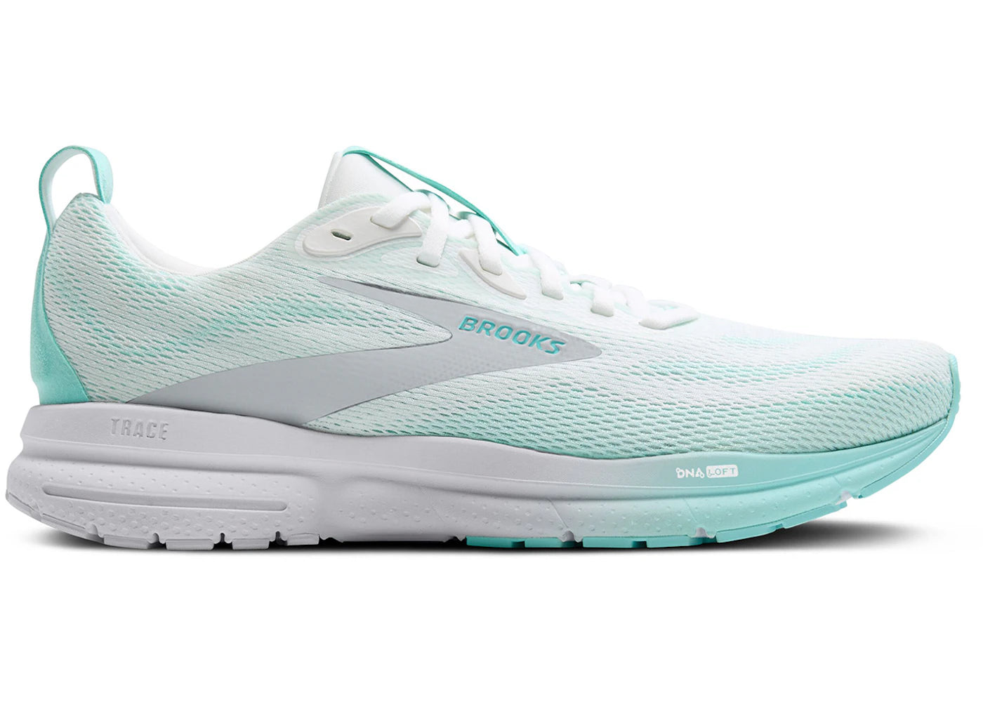 Brooks Trace 4 Bright White Limpet Oyster