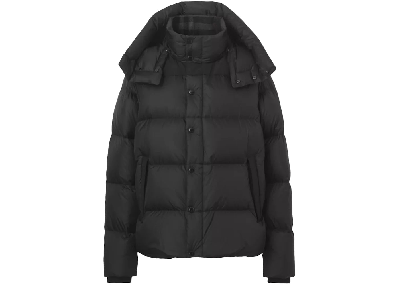 Burberry Detachable Sleeve Hooded Puffer Jacket-Black
