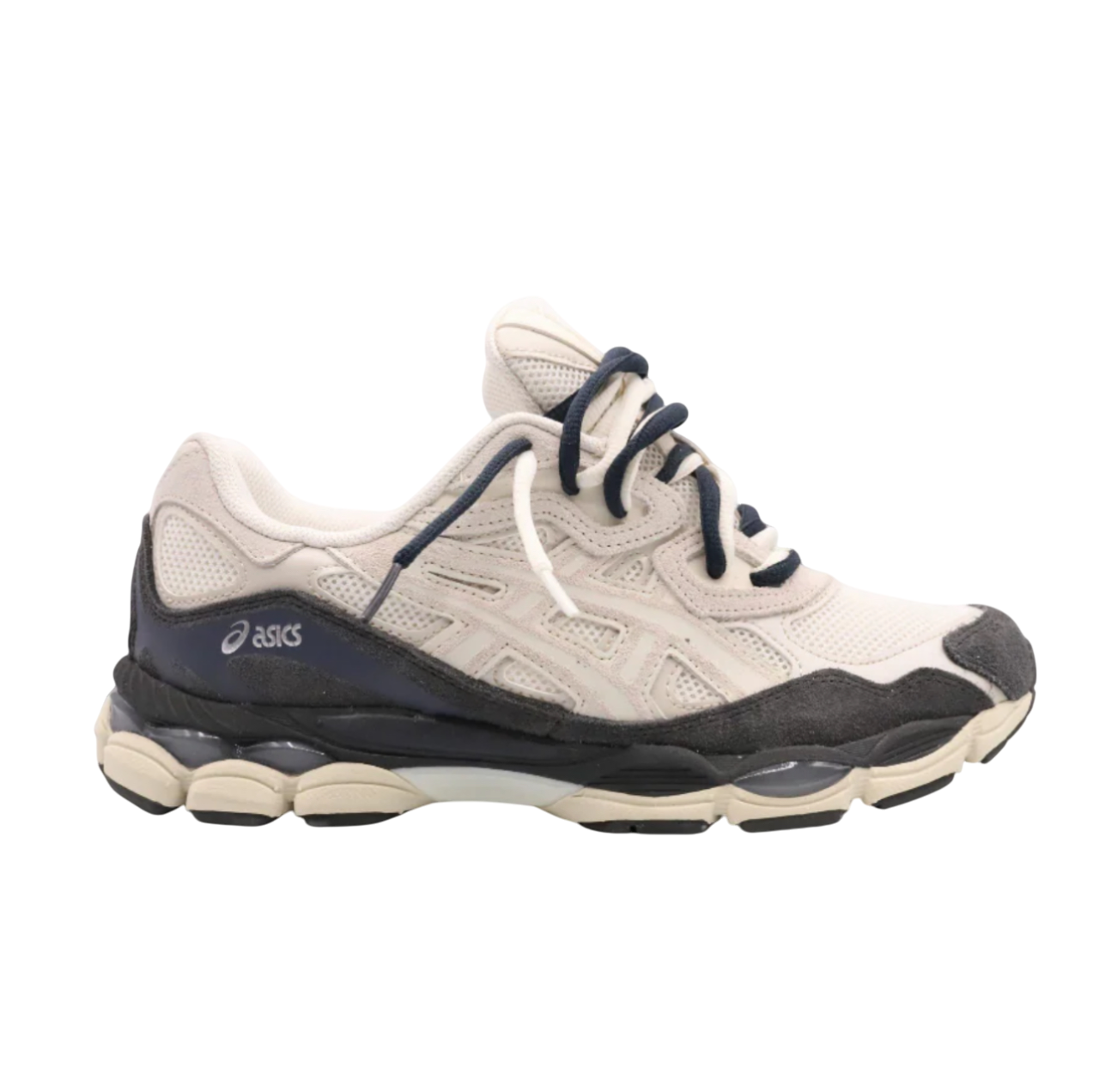 ASICS Gel-NYC-White Smoke Grey Double Laces