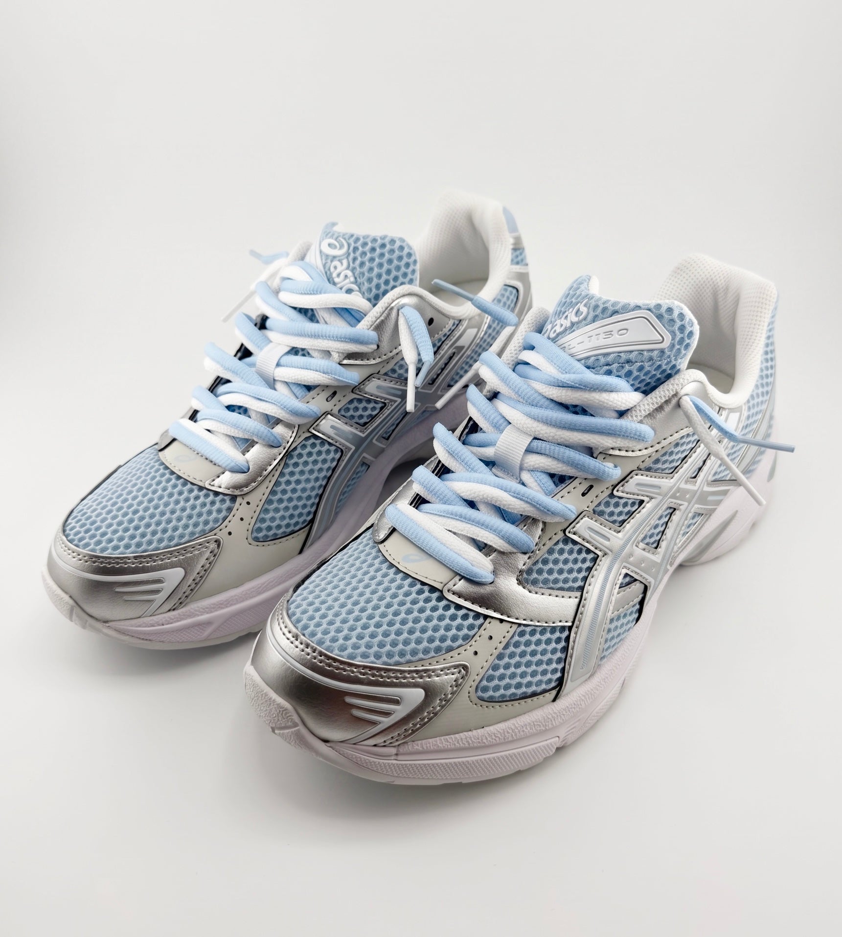ASICS Gel-1130 Denim Pure Silver Double Laces