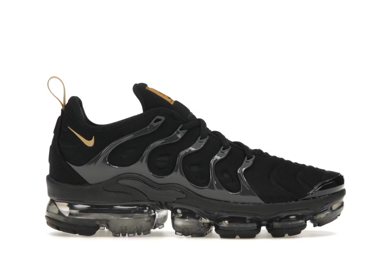 Nike Air VaporMax Plus Black Metallic Gold Anthracite