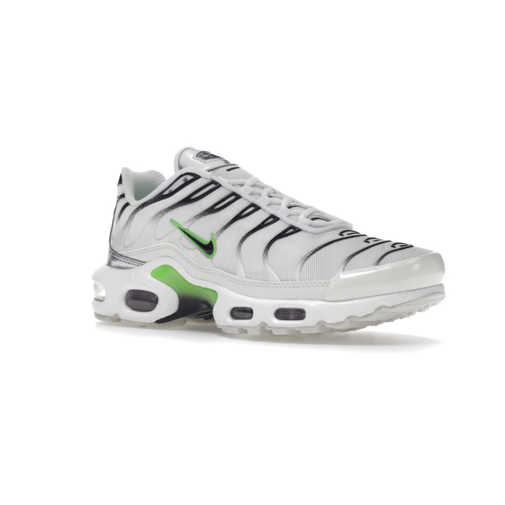 Nike Air Max Plus White Neon Metallic Silver