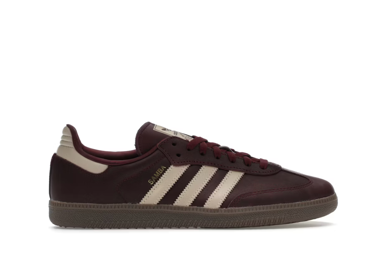 Adidas Samba Maroon Crystal Sand Burgundy