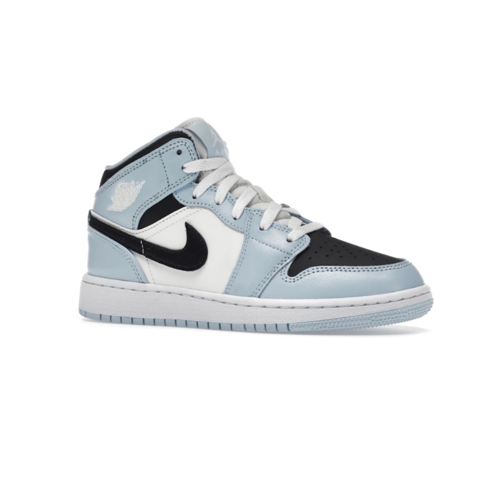 Jordan 1 Mid Ice Blue Black