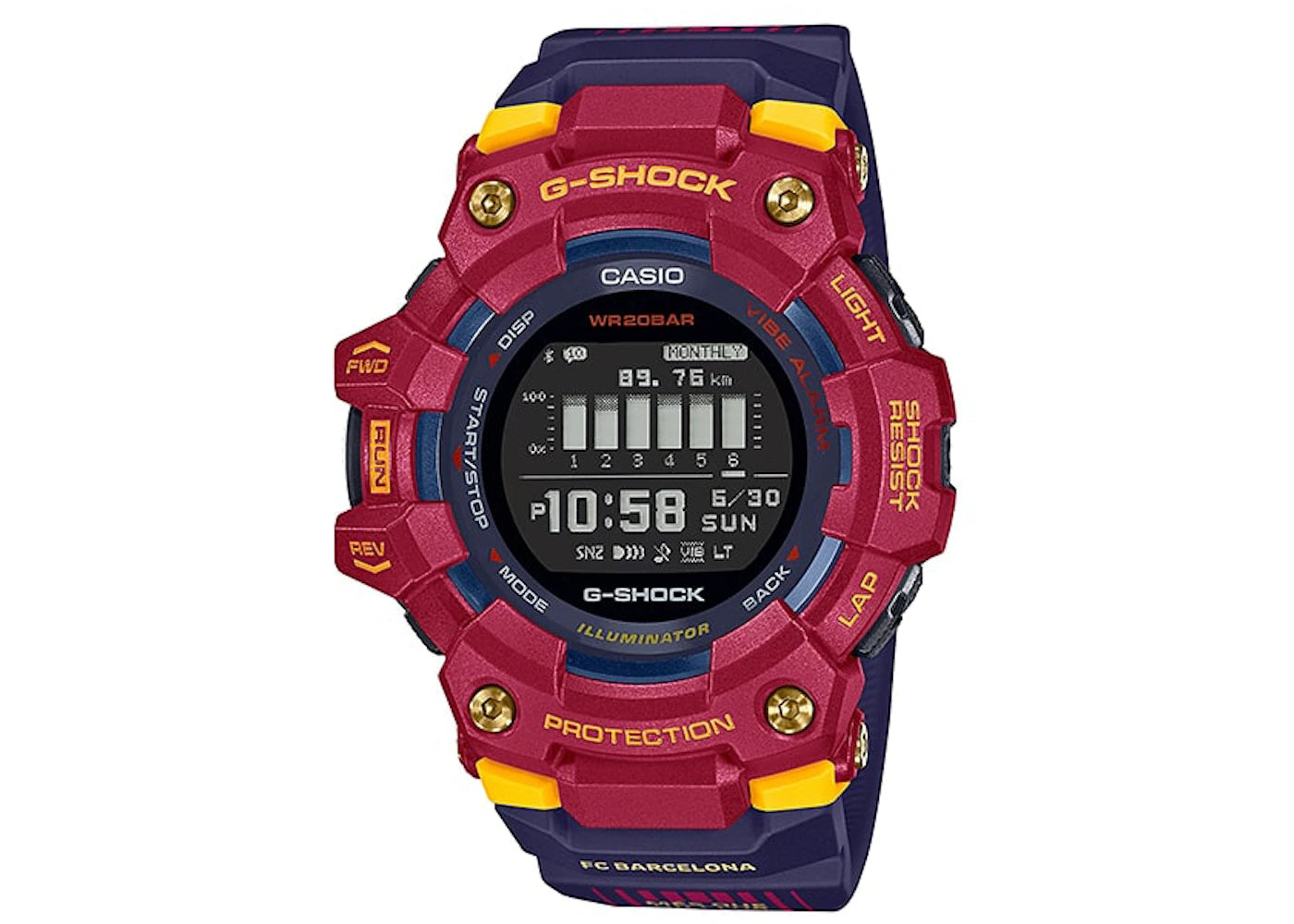 Casio G-Shock x Matchday: Inside FC Barcelona GBD-100BAR-4 - main view