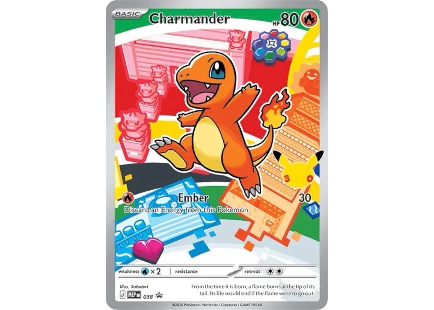 Charmander 2026 Pokémon Mega Evolution First Partners Collection Promo 38 Ungraded - main view