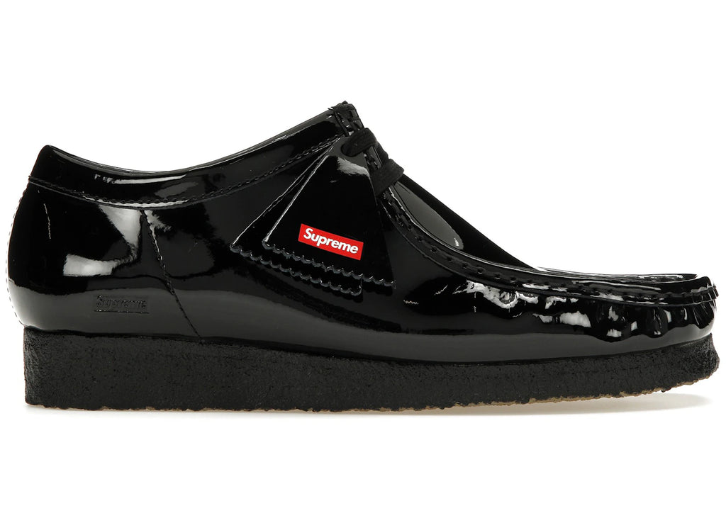 Clarks Originals Wallabee Patent Leather Boot Supreme Black - main view